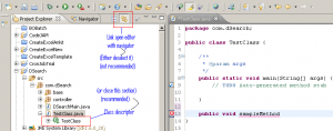 Eclipse link button and class Descriptor (Screen - 3)